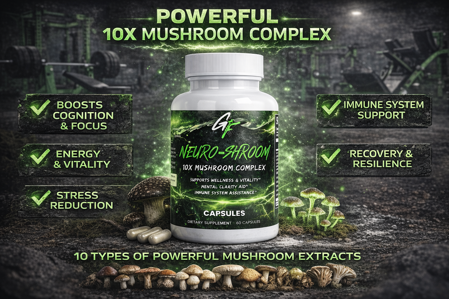Mushroom Complex 10 X